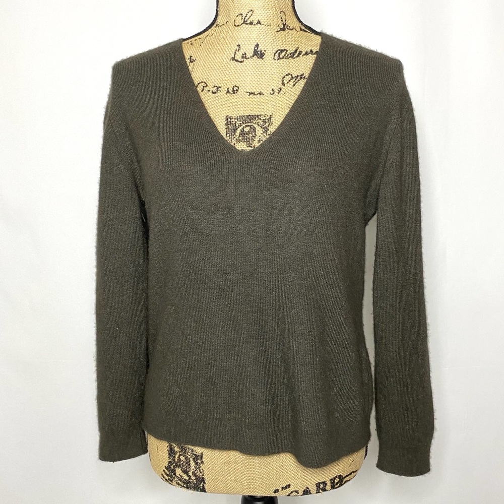 Malo Brown Knit Cashmere Silk Sweater